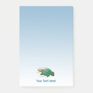Rocket Turtles Jetpack Ride Post-it Block