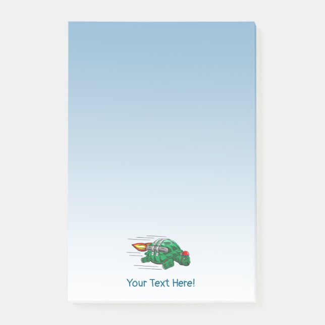 Rocket Turtles Jetpack Ride Post-it Block (Framsida)