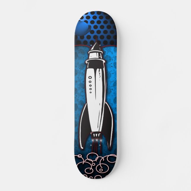 ROCKETBLASTER-SKATEBOARD OLD SCHOOL SKATEBOARD BRÄDA 21,6 CM (Framsida)