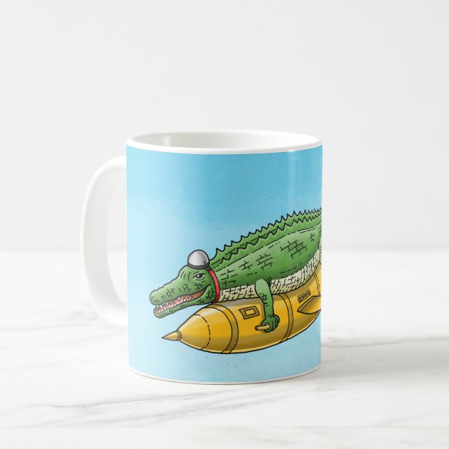 Rocketkrokodilen Kaffemugg (Framsida vänster)