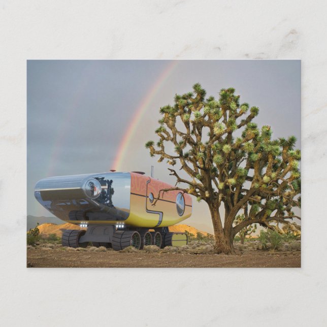 RocketLodge 3D Desert Joshua Träd - vykort (Framsida)