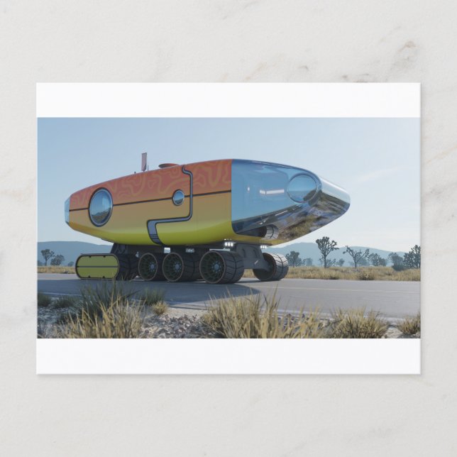 RocketLodge 3D Desert Road - vykort (Framsida)