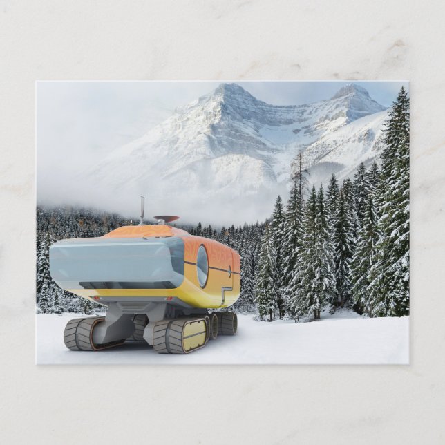 RocketLodge 3D Snowy Mountain - vykort (Framsida)