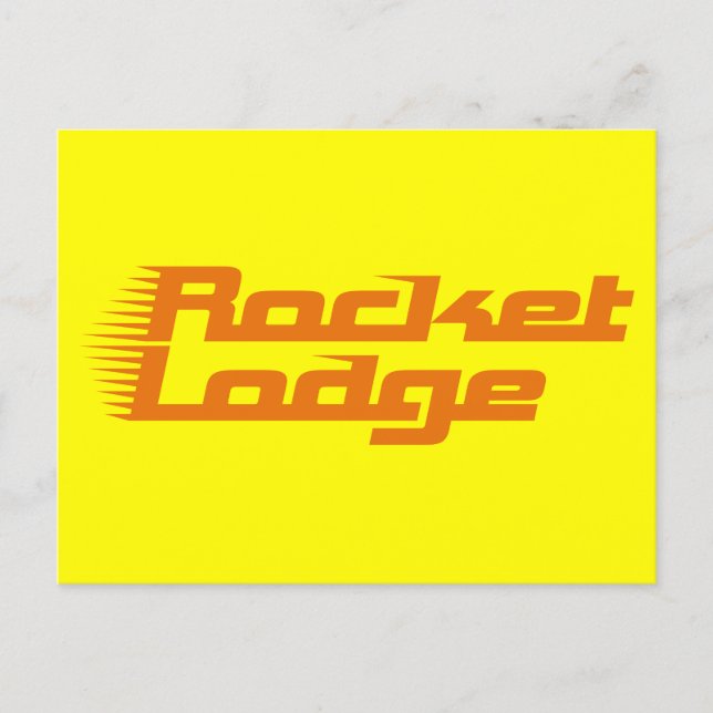RocketLodge - vykort (Framsida)