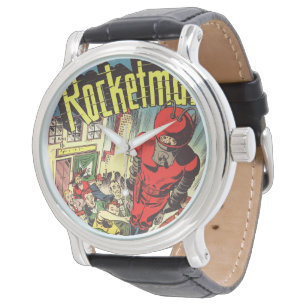 Rocketman vintagetecknader armbandsur
