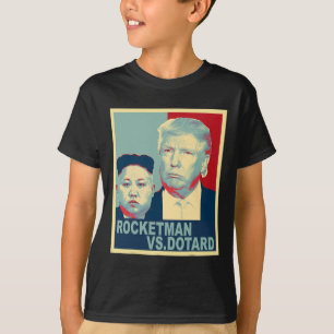 Rocketman Vs Den härsklystne Kim Jong Un Roliga Tr T Shirt
