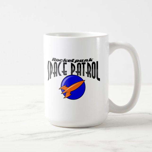 Rocketpunk Space Patrol Insignia Mugg (Höger)