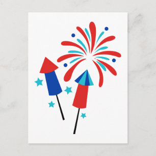 Rockets och Fireworks Vykort