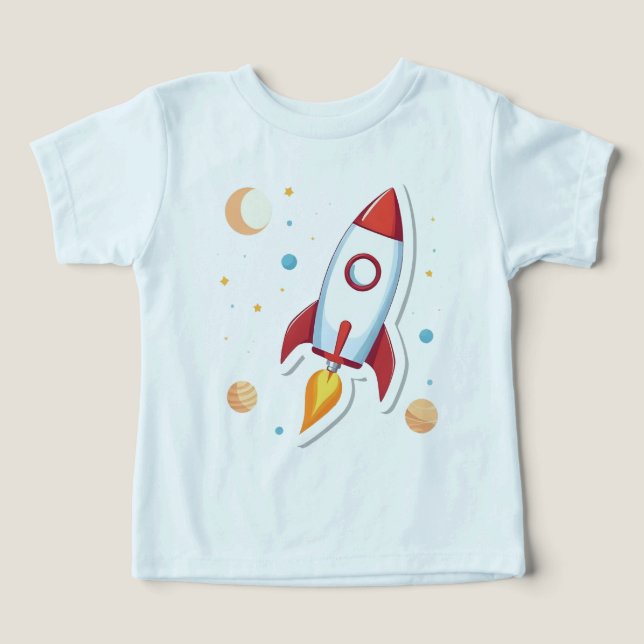 Rocketship T Shirt (Design Framsida)
