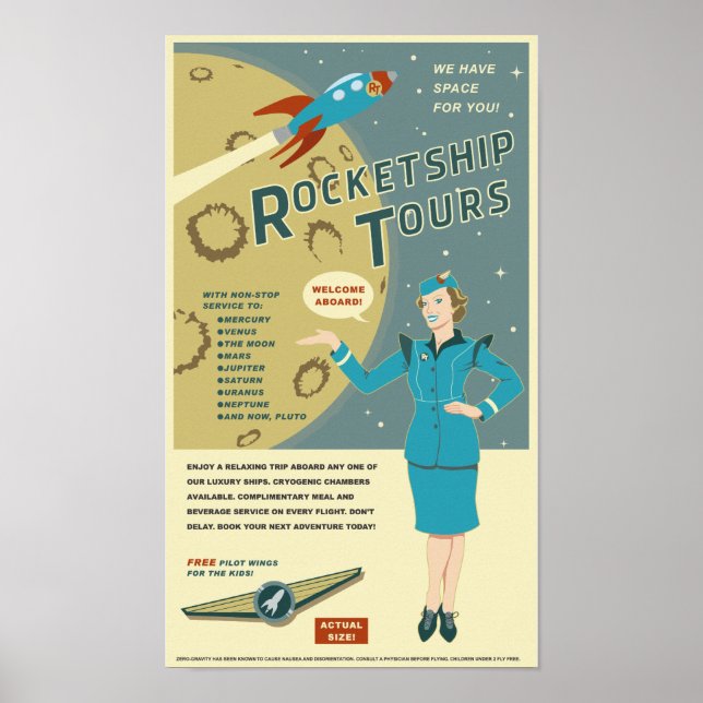 Rocketship Tours Poster (Framsidan)