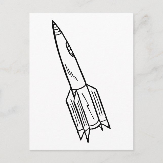 Rocketship Vykort (Framsida)
