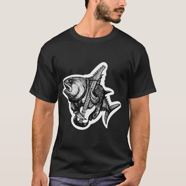Rockfish (på gitarr) t shirt (Framsida)
