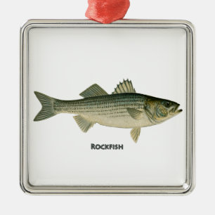 Rockfishlogotyp Julgransprydnad Metall
