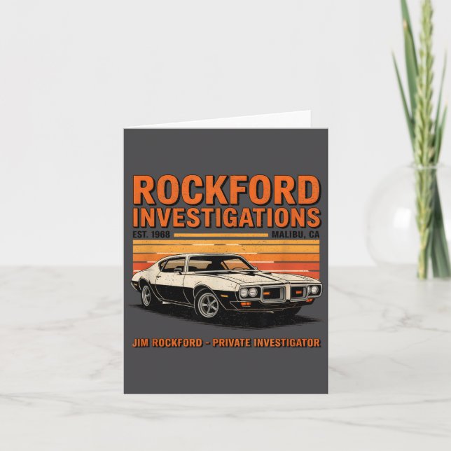 Rockford Detectivebyrå - Rockford Files  Kort (Framsida)