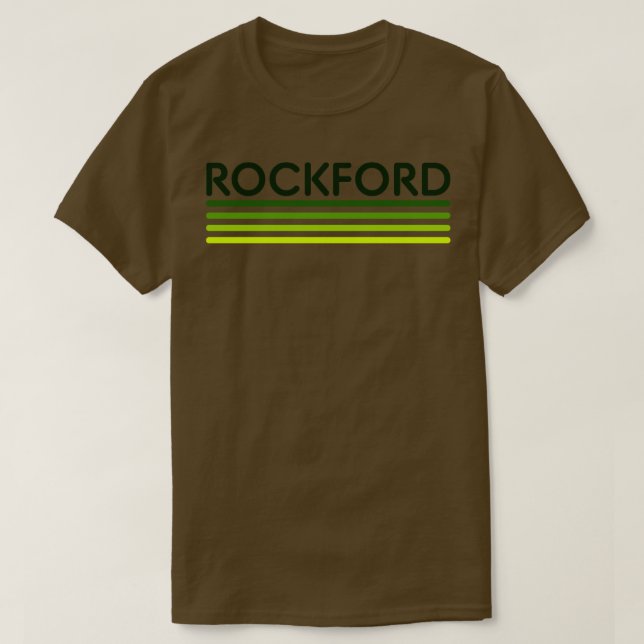 Rockford Fade Grönt TShirt T Shirt (Design framsida)