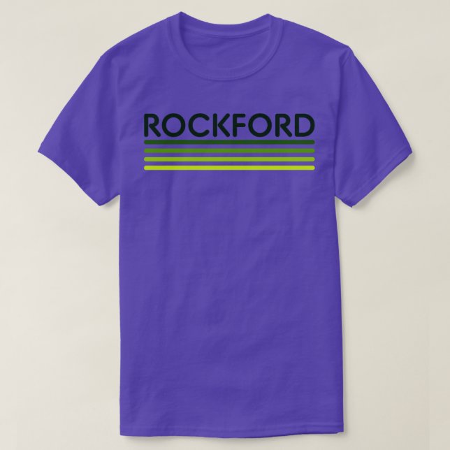 Rockford Fade Grönt TShirt T Shirt (Design framsida)