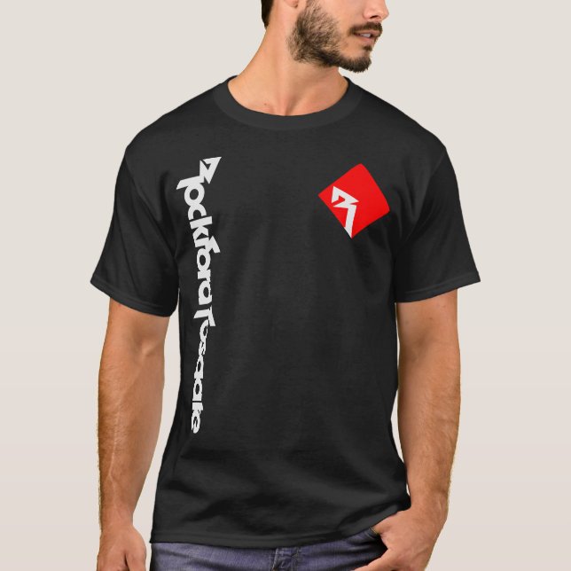 Rockford Fosgate Car Audio Amplifer Funny Logo Gif T Shirt (Framsida)