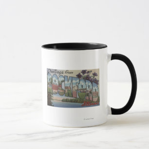 Rockford Illinois - stora brevplatser Mugg