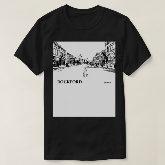 Rockford Illinois TShirt 2 T Shirt (Design framsida)