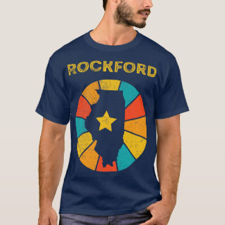 Rockford Illinois Vintage Distress Souvenir 1 T Shirt