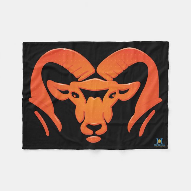 Rockford Rams #4 Fleece Blanket (Framsidan (Horisontell))