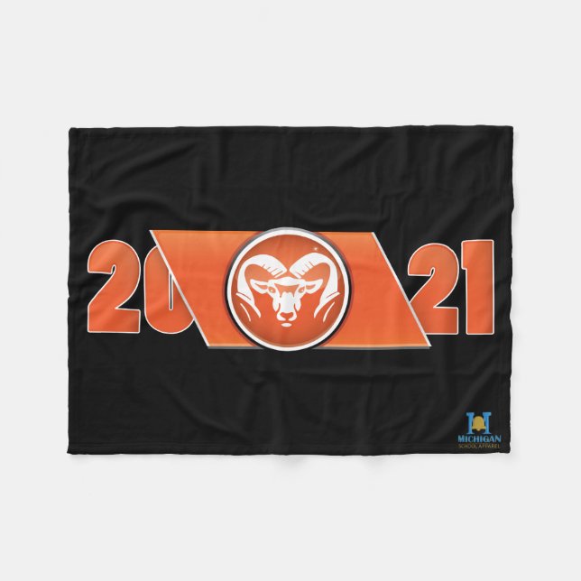 Rockford Rams #5 Fleecefilt (Framsidan (Horisontell))