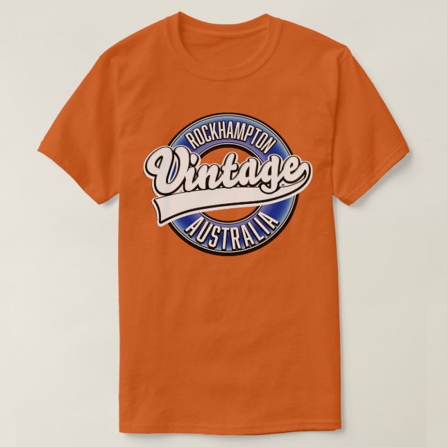 Rockhampton Australia vintage stil T Shirt (Design framsida)