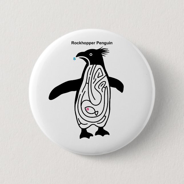 Rockhopper Penguin Maze B Knapp (Framsida)
