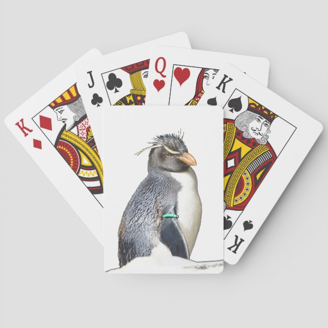 Rockhopper Penguin-uppspelningskort Casinokort (Baksidan)