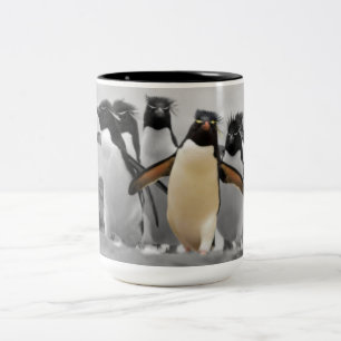 Rockhopper pingvin Två-Tonad mugg