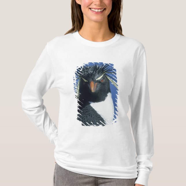 Rockhopperpingvin (Eudyptes chrysocome) T Shirt (Framsida)