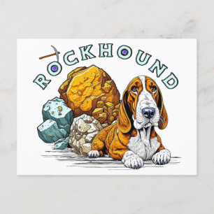 Rockhound Pun Vykort