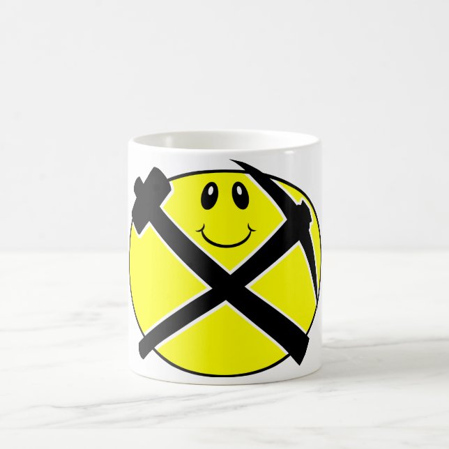 Rockhound som ler ansikte Drinkware Kaffemugg (Center)