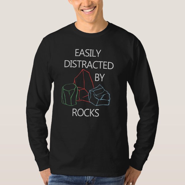 Rockhounding Funny ShälsEarth Science T Shirt (Framsida)