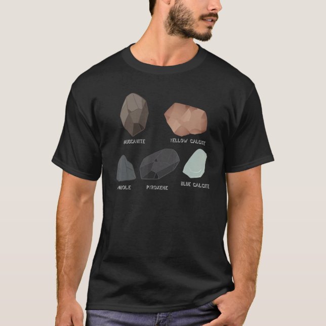 Rockhounding Rock Collecting Muscavite Pyroxene Ca T Shirt (Framsida)