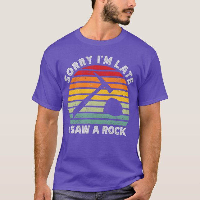 Rockhounding Rock Collector Geology vintage T Shirt (Framsida)