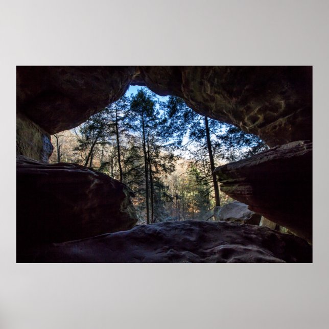 Rockhouse, Hocking Backe State Park, Ohio Poster (Framsidan)