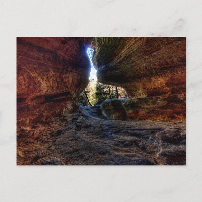 Rockhouse, Hocking Backe State Park, Ohio Vykort (Framsida)