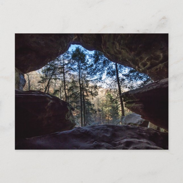 Rockhouse, Hocking Backe State Park, Ohio Vykort (Framsida)