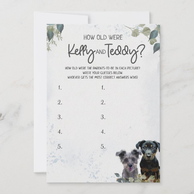 Rockie och Lylas Mamma Pappa-spel Kort (Framsida)