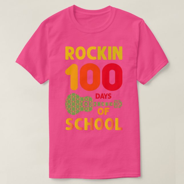 Rockin 100 dagar i skola 4 t shirt (Design framsida)