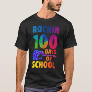 Rockin 100 dagar med skolmusiklärare t shirt