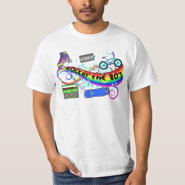 Rockin 80-tal tee shirt (Framsida)