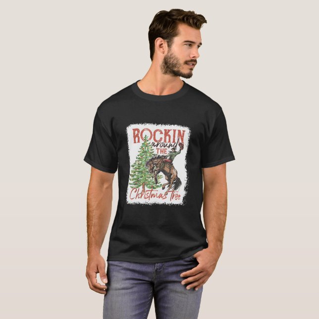 Rockin' Around Trä Ko T Shirt (Hel framsida)