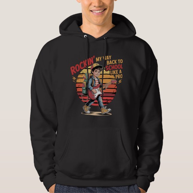 Rockin Back to school som Pro Hoodie (Framsida)