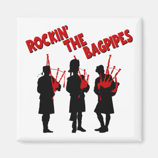 ROCKIN" BAGPIPES MAGNET