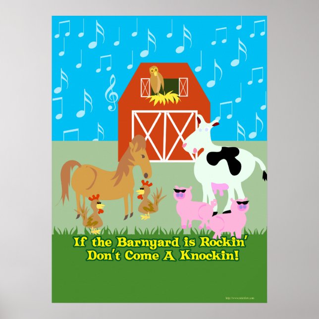 Rockin Barnyard Poster (Framsidan)