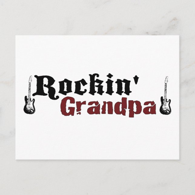 Rockin Grandpa Vykort (Framsida)