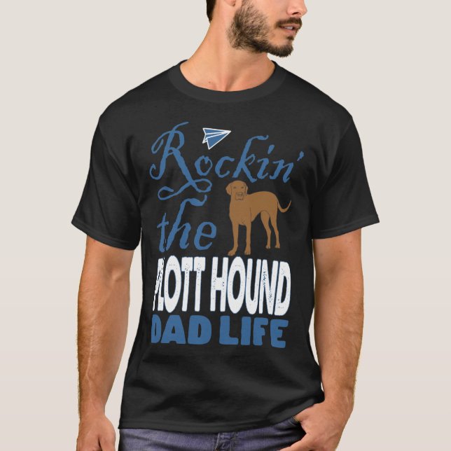 Rockin Hound Pappa Life Fars dag Gift T Shirt (Framsida)