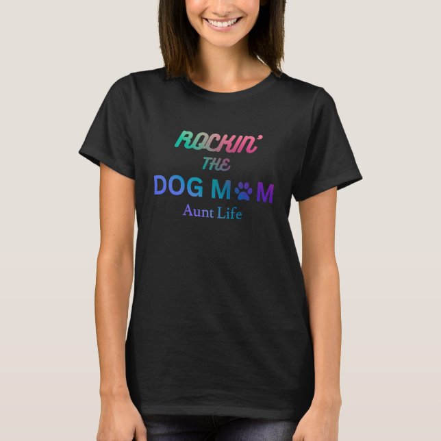 Rockin i hund och moster t shirt (Framsida)